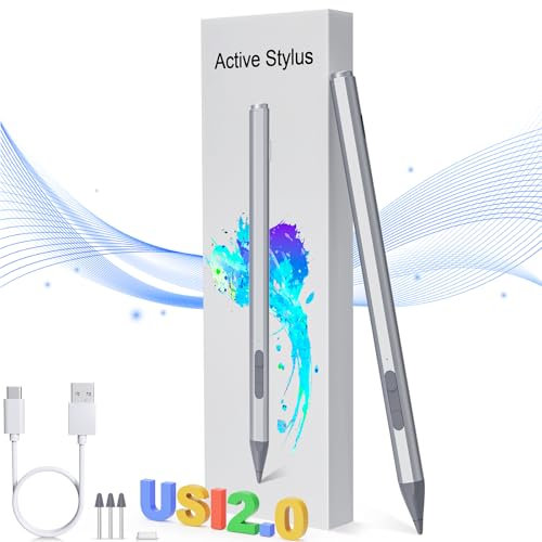 USI 2.0 Stylus Pen para Chromebook, 4096 Nivel Presión, Rechazo de Palma, Lápiz Stylus para Lenovo Chromebook Duet, Acer Chromebook Spin 314, HP, Google Pixel Tablet, Amazon Fire MAX 11