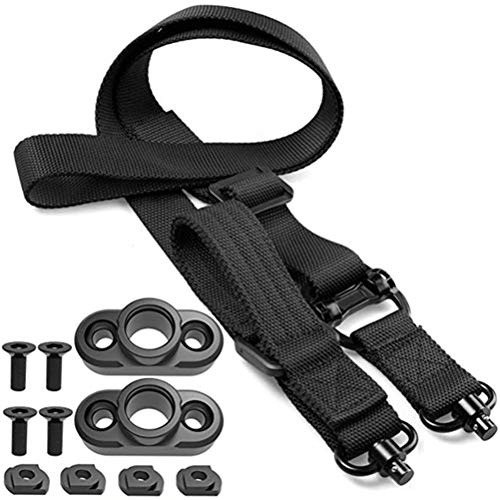 Generic 2 Point Sling Quick Adjust QD Sling with QD for, Push Button Sling Attachment, Thump Loop for Quick Adjustment (A)