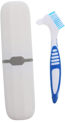 HANABASS Boîte de Rangement Brosse Dents de Voyage Portable avec Étui Double Face pour Nettoyage et Soins Dentaires Déplacement