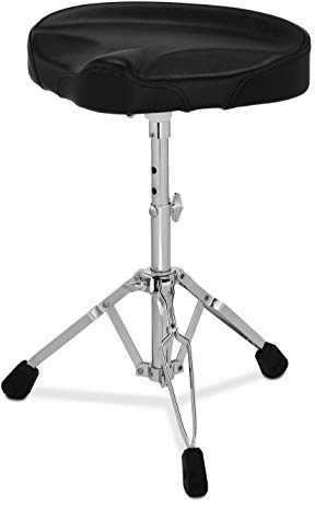 Pacific Drums 700 Series Tractor Seat Lightweight Throne, Chrome | Designed by DW in California, features a padded tractor-top throne, anti-slip feet, and more
