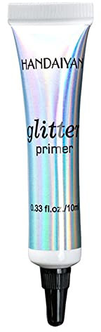 Glitter Primer,Sequined Primer Eye Makeup Cream Makeup Primer Glue Shiny Cosmetic Waterproof Long Lasting Glitter Eye Shadow