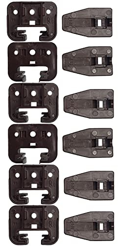 Handy Kenlin Lot of 6 Rite Trak 1 Sets(Drawer Repair kit), Brown, L6CRT1