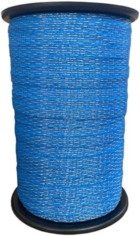 Weidezaunband Premium - blau - 200 m, 10 mm, 5 Niro - speziell zur Wildabwehr