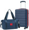 COOLIFE Handgepäck Koffer, Trolley Handgepäck 55x35x20 und Handgepäck Tasche 20L(40×25×20cm) für Ryanair Handgepäck mit 4 Spinner-Rädern, Teleskopgriff, TSA-Schloss, Leichter Handgepäck Set