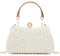 EVEOUT Perlen Clutch Handtaschen für Damen Elegante Perlen Hochzeitstaschen Abendtasche Brauttasche Umhängetasche für Party Abschlussball
