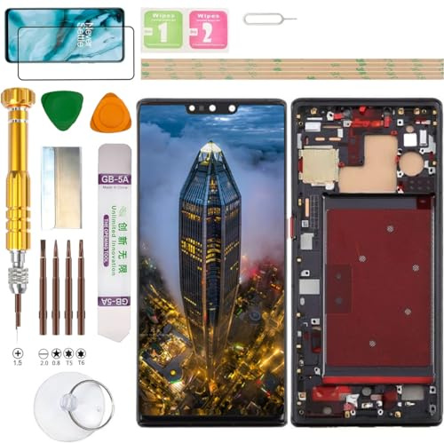 Gadget Troops Kit de repuesto de pantalla LCD (sin huellas dactilares) para Huawei Mate 30 PRO LIO-L09, LIO-L29 (negro)