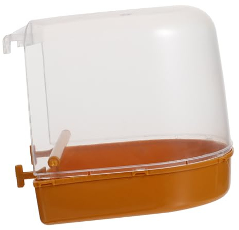 Toyvian Suspendue pour Oiseaux Petits Perroquets Perruches Bain Eau Sable Réducteur de Stress Facile à Nettoyer avec Injecteur Eau Adaptée Aux Budgies et Cockatiels