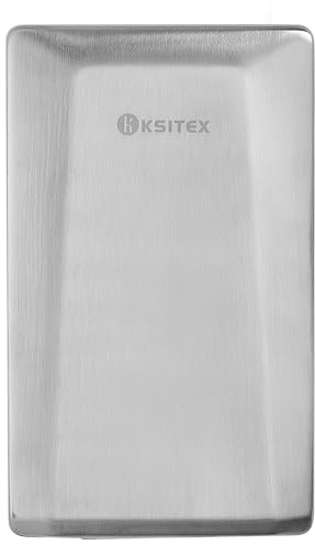 KSITEX Secador de manos, secador de manos comercial de alta velocidad, secador eléctrico automático de acero inoxidable, montado en la pared para baños, ecológico, cepillado