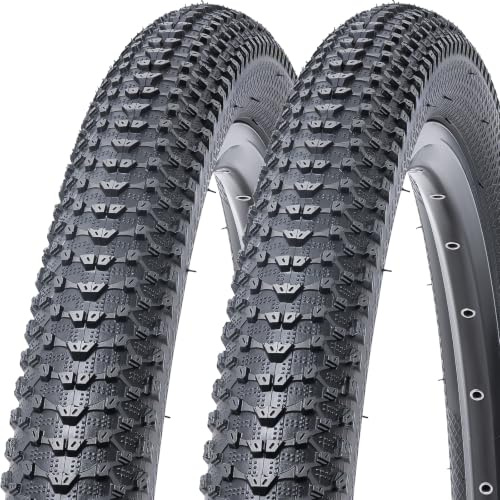 MetersGod 2 Pcs, 29x1.95 Bike Tires, Durable Folding 29 Inch 50-622 29x1.95 Mountain Bicycle Tires, Replacement Bike Tires for Mountain MTB Off-Road Bicycle, Clincher