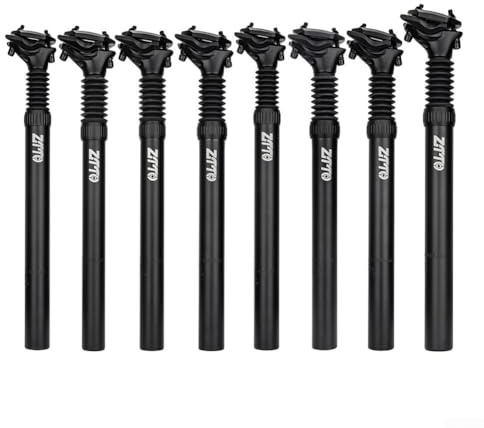 Tige de selle de suspension en alliage d'aluminium pour VTT | Tige d'amortisseur forgée 3D avec flotteur réglable | Longueur 350 mm/400 mm | Plusieurs tailles 25,4 à 33,9 mm (33,9 x 400 mm)