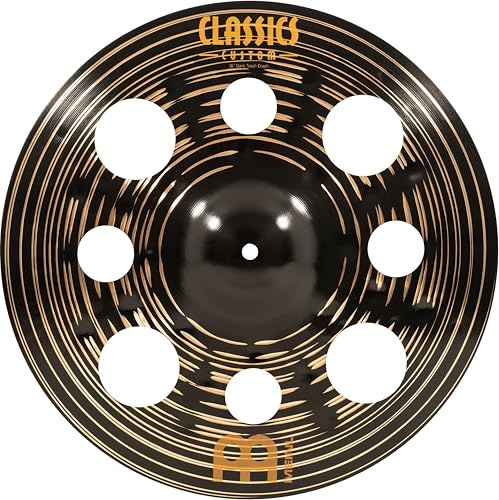 Meinl Cymbals Classics Custom Dark Cymbale Trash Crash 16 pouces (40,64cm) pour Batterie – B12 Bronze, Finition Sombre, Fabriquée en Allemagne (CC16DATRC)