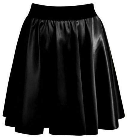 BODYWEAR LTD Womens PU High Waist Skater Skirt - Office/Casual/Party/Club Wear