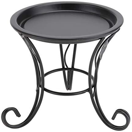 – Taburete de metal para flores, taburete de hierro, estilo retro europeo, taburete de metal para balcón, suelo, jardín, maceta, macetero, decoración, estantería para plantas, ,