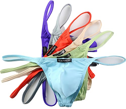 Faringoto Strings et G-Strings pour homme, sous-vêtements, taille basse, uni, S-XXL, M