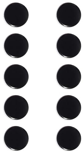 PYJLBX Fridge Magnets – 10 Pack Strong Mini Round Heavy Duty Magnets for Whiteboard, Notice Board, Office & Crafts – Colourful Small Black Magnets for Adult, Refrigerator, Memo, School, Home,Kitchen