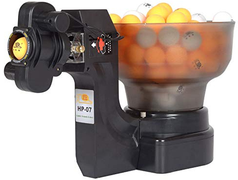 Tischtennismaschinentrainer 36 Spins - Tragbarer Ping Pong Roboter mit kabelgebundener Fernbedienung Training - Inklusive 100 kostenlosen Tischtennisbällen
