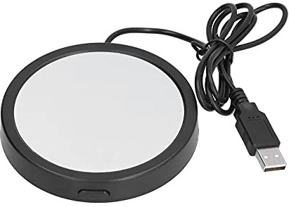 Coffee Mug Warmer, Cup Warmer for Desk, USB Powered Milk Cup Warmer Heater, Lightweight Portable Milk Cup Heater for Home Office Kitchen(Black)