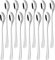 Evokk 12 Pcs Stainless Steel Latte Spoons Long Handle – Durable Long Coffee Spoons for Espresso, Tea, Desserts, Ice Cream, Hot Chocolate – Elegant Long Handled Teaspoons for Home and Cafe Use