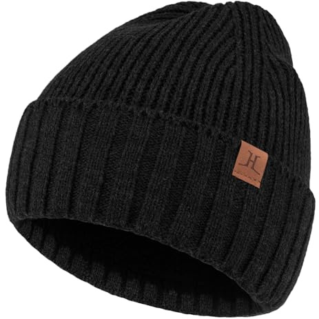 Bequemer Laden Gorro Hombre Invierno Gorro Termico para Navidad Regalos