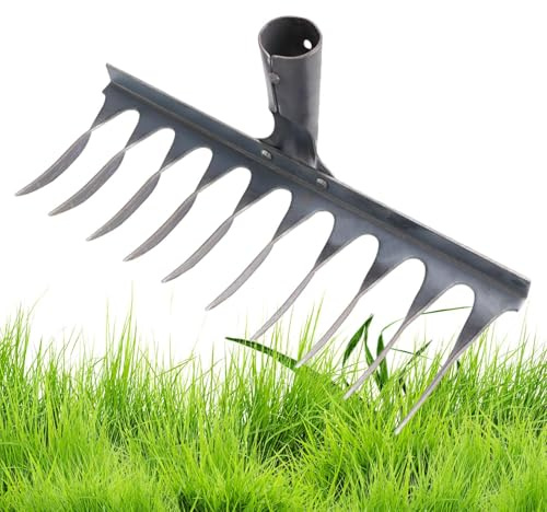Trädgårdsräfsa för trädgårdsarbete, plantering trädgårdsräfsa