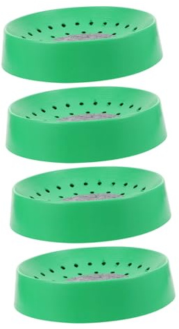 ERINGOGO Ciotole Tappetino Lavabili e Traspiranti 4 Pezzi in Plastico Verde per Nido di Piccione Accessorio per Allevamento di Quaglie e Colombe
