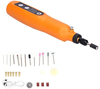 Haofy Herramientas Eléctricas de Taladro Inalámbrico USB, Juego de Pluma de Grabado Eléctrico Versátil para Joyería, Hardware de Molienda de Madera DC3.7V