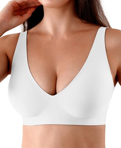 Sylcosia Sujetadores sin Aros para Mujer sin Costuras Lisos y Cómodos Push Up Acolchados y Suaves Bustiers Bralettes Camisetas para Pechos Grandes Sujeción Firme