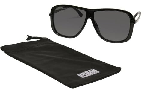 Urban Classics Unisex Sonnenbrille mit UV 400 Schutz für Männer und Frauen, Sunglasses Milos, black, one size