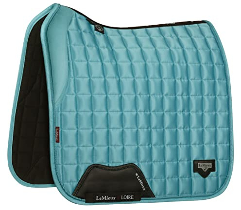 LeMieux Dressage Loire Memory Square Saddle Pad - Saddle Pads for Horses - Equestrian Riding Equipment and Accessories (Black - Small/Medium)