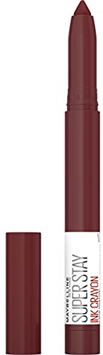 Maybelline New York SuperStay Ink Crayon Matte Longwear Lipstick Makeup, Long Lasting Matte Lipstick With Built-in Sharpener, Drive The Future, 0.04 oz