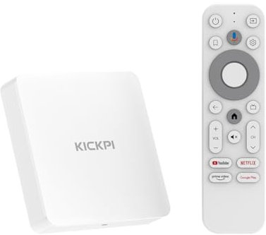 Google TV (4K) mit Sprachsuche, kompatibel mit Google Chromecast und Dolby Audio Android 11.0 TV Box 2GB RAM 32GB ROM Bluetooth5.0 Smart Box