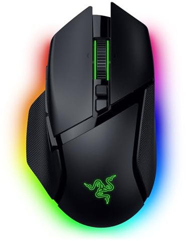 Razer Basilisk V3 Pro 35K Wireless Gaming Mouse: HyperScroll Tilt Wheel - 35K DPI Optical Sensor Gen 2-13 Customizable Controls - Chroma RGB - Optical Switches Gen 3 - Up to 140 Hr Battery - Black