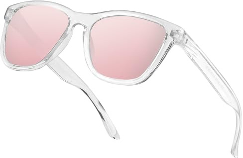 OJIRRU Gafas de Sol Mujer Polarizadas - Cuadradas Gafas de Retro Conducir Protección UV400