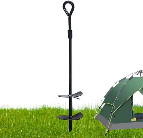 Ancres de Terre Stakes de Tente - Piquet de Cheville Robuste | Ancrages de Terre en renforcés | Réglage de la Tente de Tente pour Vents violents | Fixation des Ancres pour Trampolines