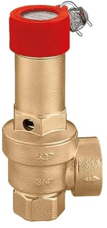 Caleffi Sicherheitsventil, weiblich, Chrom, Einheitsgröße