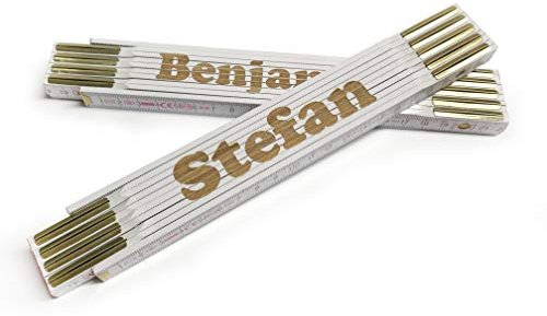 Meterstab Zollstock mit Name personalisiert graviert, Männertag, Geschenk für Handwerker Männer Frauen, Geburtstag, Vatertag, Opa, Papa, Kleinigkeit zum Einzug