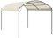 vidaXL Pavillon Wasserbeständig Pergola Gartenpavillon Überdachung Gartenzelt Sonnenschutz Terrassenüberdachung Partyzelt Stoff Cremefarben
