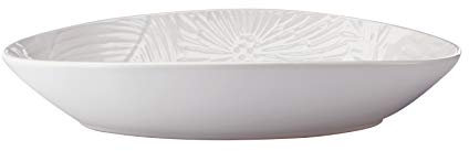 Maxwell & Williams Panama Piatto da portata ovale in confezione regalo, Gres, Bianco, 24 x 17 cm