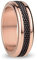 BERING Austauschbar Ringkombination für Damen in Rosé Gold & Braun mit einzigartigem Twist- & Change System, Yenisei