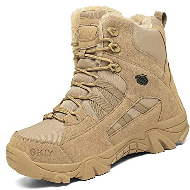IYVW Bottes de Chasse pour Hommes Bottes Militaires de Haut-Niveau Bottes Tactiques de Combat Chaussures à Lacets Tout Terrain Souliers pour La Randonnée, Le Travail, La Jungle