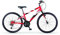 Velomarche Bazam - Mountainbike für Jungen, Red Moon 24 Zoll, 18 Gänge, Stahlrahmen, MTB, Größe 32, Rot
