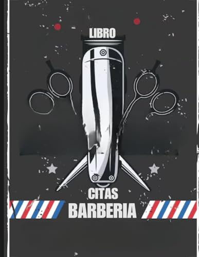 Libro de citas barberia: Agenda de citas para barberos y peluqueros/Agenda de citas sin fechas para el profesional de peluqueria o barberia tamaño grande 21.59x27.94 cm
