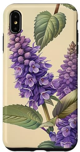 iPhone XS Max Anise Hyssop Flower Pattern Graphic Case