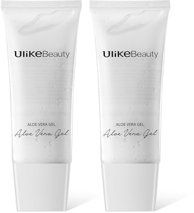 Aloe Vera Gel zur Pflege nach der Haarentfernung und zur Gesichtspflege, für Männer und Frauen geeignet, für Gesicht und Körper verwendbar, 1er-Pack