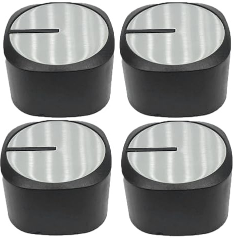 VYIBPDY 4 Pezzi manopole piano cottura,6MM Copertura Pomello Accessori di Ricambio per Fornello a Gas Universale
