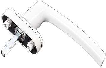 Manilla Ventana Manijas de ventana aleación aluminio con cerraduras, manija puerta Universal, bloqueo llave for giro blanca doble acristalamiento