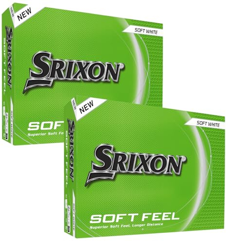 Srixon Soft Feel Golf Balls, Soft Feel 14, (24 Pack), White