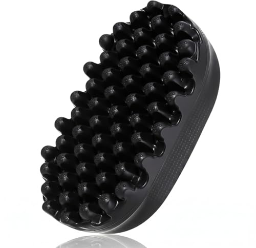 Zolara Pennello Per Capelli, Spazzola Per Capelli Twist Afro Curl, Stilizzatore Per Dreadlock, Spazzola Per Capelli Ricci, Spazzola In Gomma, Adatta Per Trecce E Dreadlock, Nera