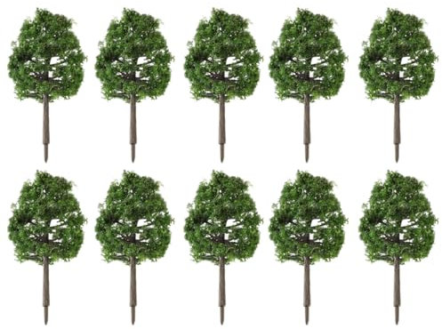 BESPORTBLE 20pcs Artificial Trees Architectural Micro 9CM Imitation Landscape Tree Model Scenery