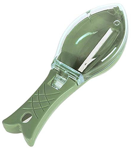 Fransande Fish Skin Brush Scraping Fishing Scale Brush Graters Fast Remove Fish Knife Cleaning Peeler Scaler Scraper With Knife Device